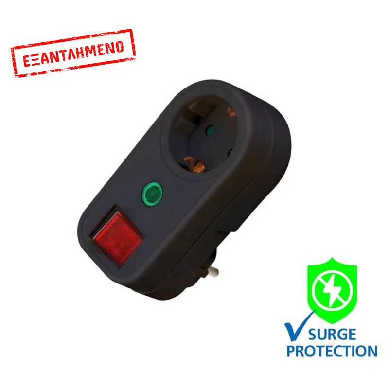 Suco Πρίζα Προστασίας Με Διακόπτη Μαύρο 04.3063 COM Suco Πρίζα Προστασίας Με Διακόπτη Μαύρο 04.3063 COM