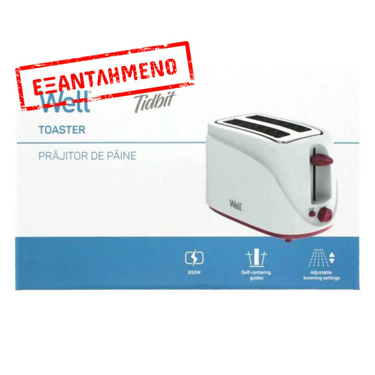Τοστιέρα Tidbit 650W Well TOAST-TIDBIT-WL