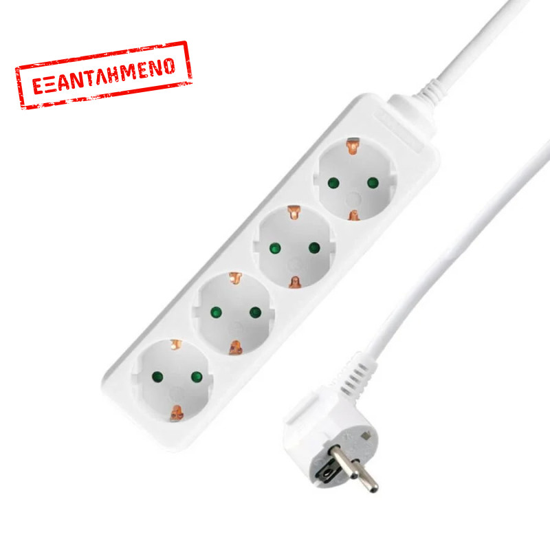 Πολύπριζα 4θ 16A 1M,3g1 λευκό LS-4W LIME Πολύπριζα 4θ 16A 1M,3g1 λευκό LS-4W LIME