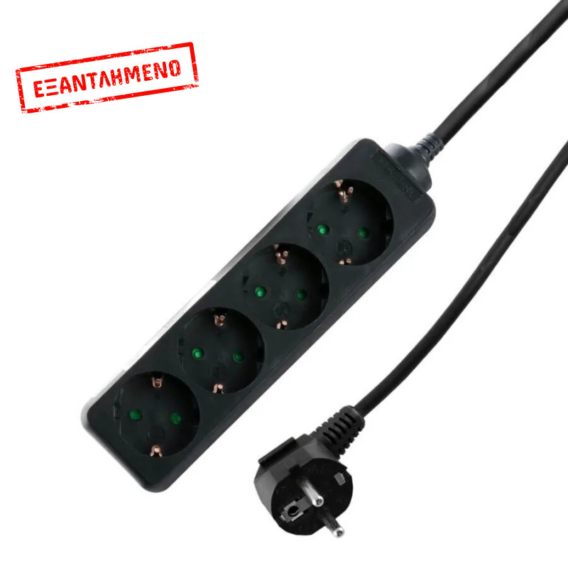 Πολύπριζα 4θ 16A 1M,3g1 μαύρο LS-4B LIME Πολύπριζα 4θ 16A 1M,3g1 μαύρο LS-4B LIME