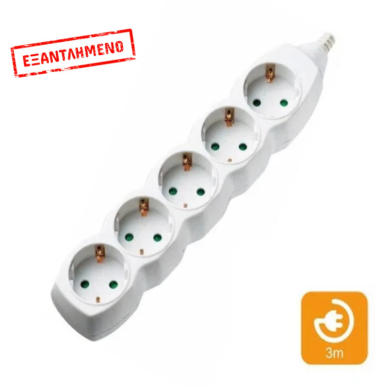 Πολύπριζα 5θ χωρίς Διακόπτη 3M,3g1,5 COM