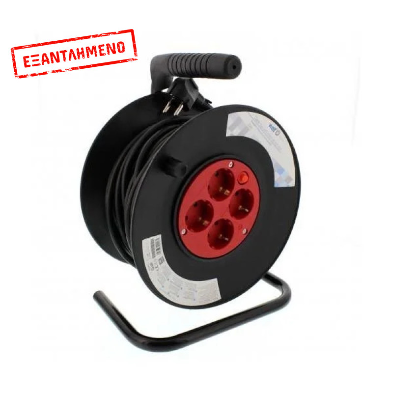 Μπαλαντέζα Well 20M Δαπέδου Με 4 Πρίζες & Θερμική Ασφάλεια EXTR-4S20M-1.5PBK-WL Μπαλαντέζα Well 20M Δαπέδου Με 4 Πρίζες & Θερμική Ασφάλεια EXTR-4S20M-1.5PBK-WL