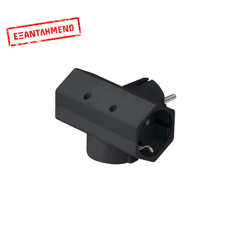 Αντάπτορας Σταυρός 3x Σούκο Οριζόντιος Μαύρο COM Αντάπτορας Σταυρός 3x Σούκο Οριζόντιος Μαύρο COM