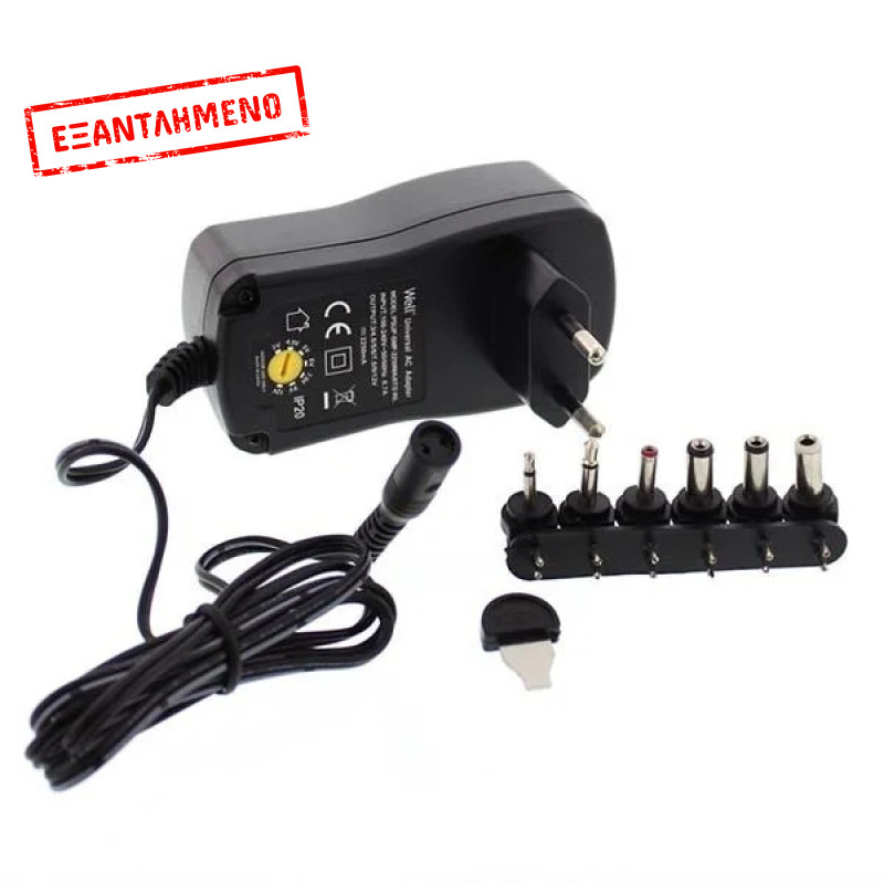 2250mA 3-12V Switching Τροφοδοτικό AC/DC Well PSUP-SMP-2250MA/6T/2-WL 2250mA 3-12V Switching Τροφοδοτικό AC/DC Well PSUP-SMP-2250MA/6T/2-WL