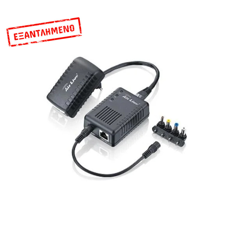 AIRLIVE POE-100AF Power over Ethernet Kit 5V, 7.5V, 9V and 12V output AIRLIVE POE-100AF Power over Ethernet Kit 5V, 7.5V, 9V and 12V output