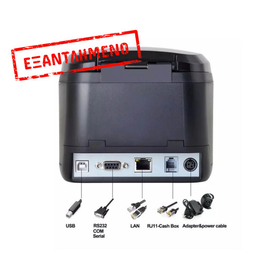 Θερμικός Εκτυπωτής ZyWell 80mm LAN,USB ZY308