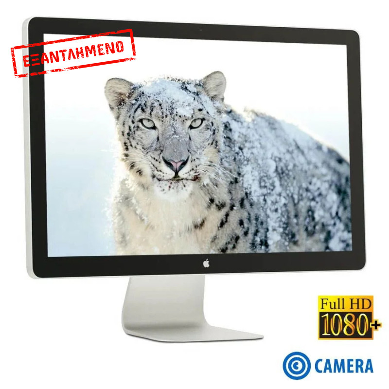Used Monitor Cinema Display TFT/Apple/24"/1920x1200/Silver/Black/Camera/Mini DisplayPort Used Monitor Cinema Display TFT/Apple/24"/1920x1200/Silver/Black/Camera/Mini DisplayPort