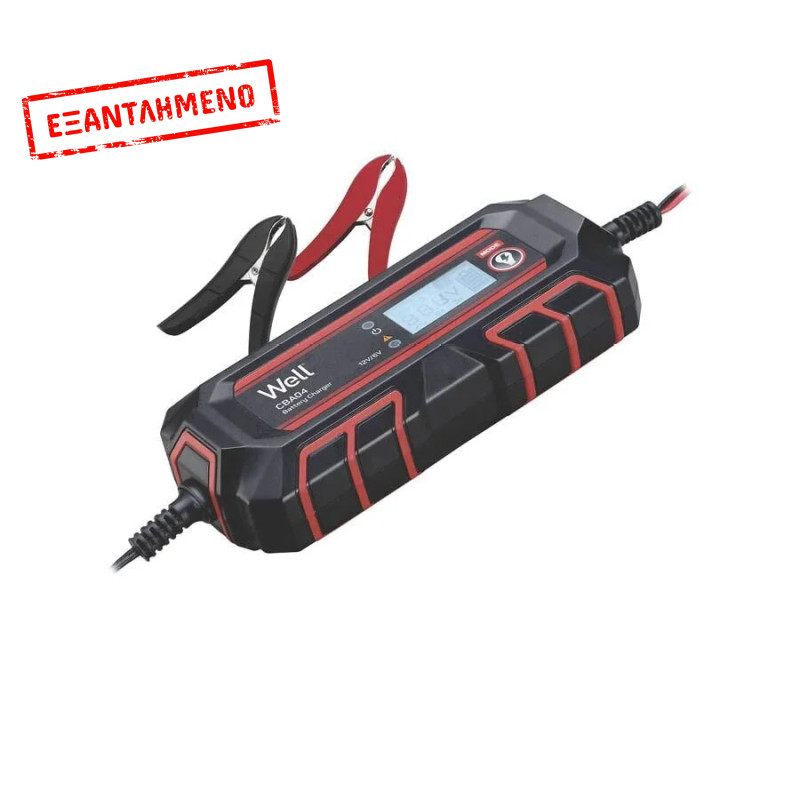 Φορτιστής-Επανορθωτής μπαταρίας αυτοκινήτου 6V 4A, 12V 4A Well CHAR-CAR-CBA04-WL