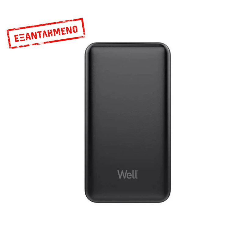Φορητός Φορτιστής Hercules 10000mA μαύρος Well PBANK-HERCULES100BK-WL Φορητός Φορτιστής Hercules 10000mA μαύρος Well PBANK-HERCULES100BK-WL
