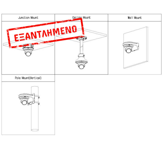 CCTV Dome HDCVI Κάμερα 5MP Starlight Quick-to-install IR Eyeball 2.8mm DAHUA HAC-HDW1500T CCTV Dome HDCVI Κάμερα 5MP Starlight Quick-to-install IR Eyeball 2.8mm DAHUA HAC-HDW1500T