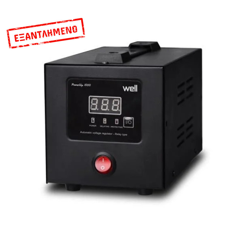 AVR-1000VA Well Ψηφιακό PowerUP LCD Display Black AVR-REL-POWERUP1000-WL
