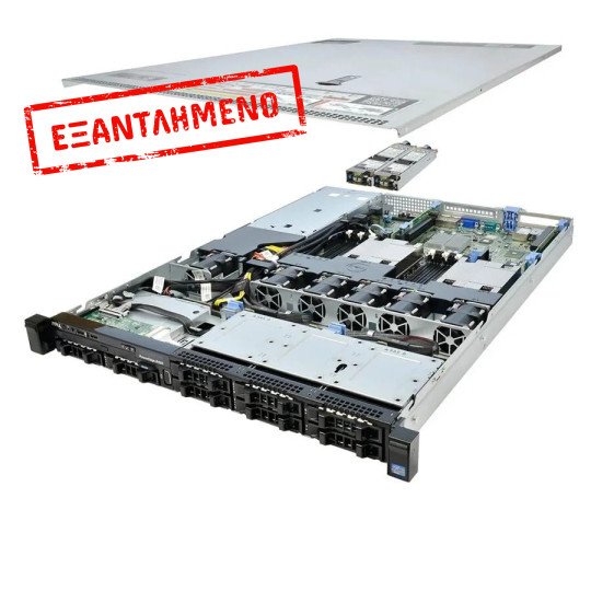 Refurbished Server Dell Poweredge R420 R1U E5-2430(6-cores)/16GB DDR3/2x600GB 10K/8xSFF/1xPSU/No ODD