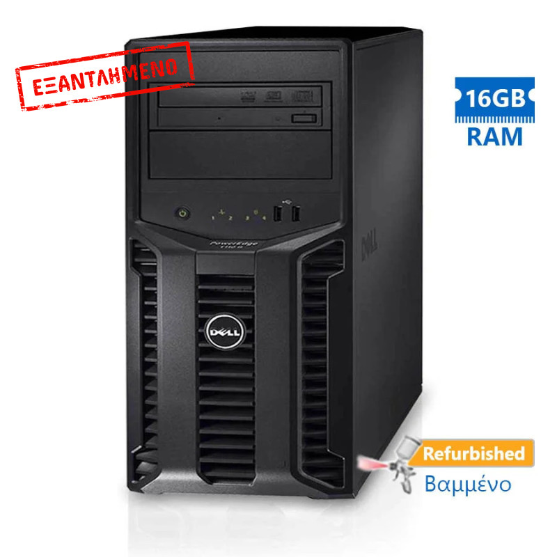 Dell PowerEdge T110 Tower X3430/16GB DDR3/1TB/DVD/SBS08STD/Refurbished Server