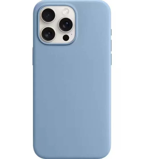 Θήκη XO-K10B iPhone15 Pro Max 6.7" liquid σιλικόνης Μπλε Σιέρρα