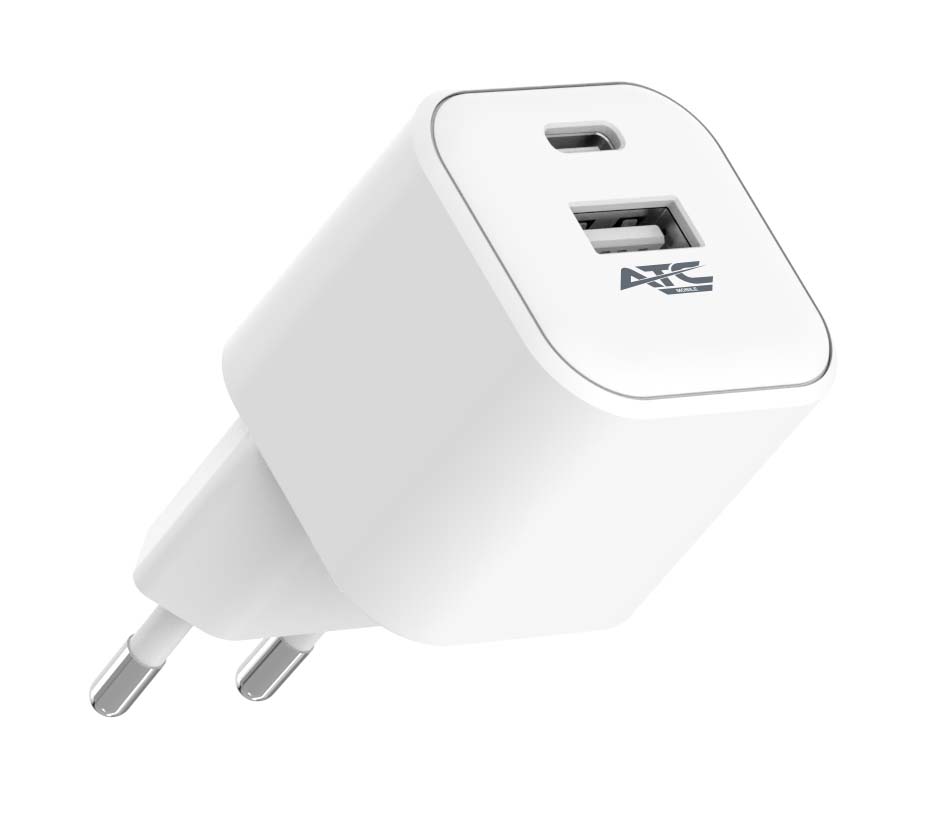 ATC-CH10 Φορτιστής PD με 2 Θύρες USB-Α & Type-C 12W ATC-CH10 Φορτιστής PD με 2 Θύρες USB-Α & Type-C 12W
