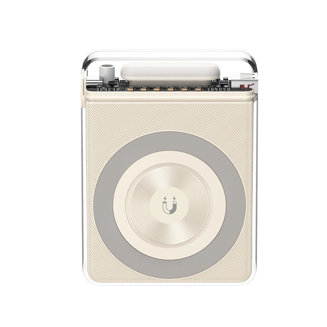 XO PR226 Mini Transparent Light Display Magnetic Absorption Fast Charging 10000mAh (Off-White) XO PR226 Mini Transparent Light Display Magnetic Absorption Fast Charging 10000mAh (Off-White)