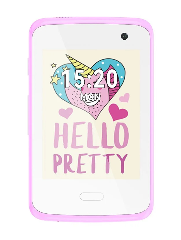 XO H150 Kids Smart 2G Cell Phone 2.8' Screen 30W Pixel White+Purple