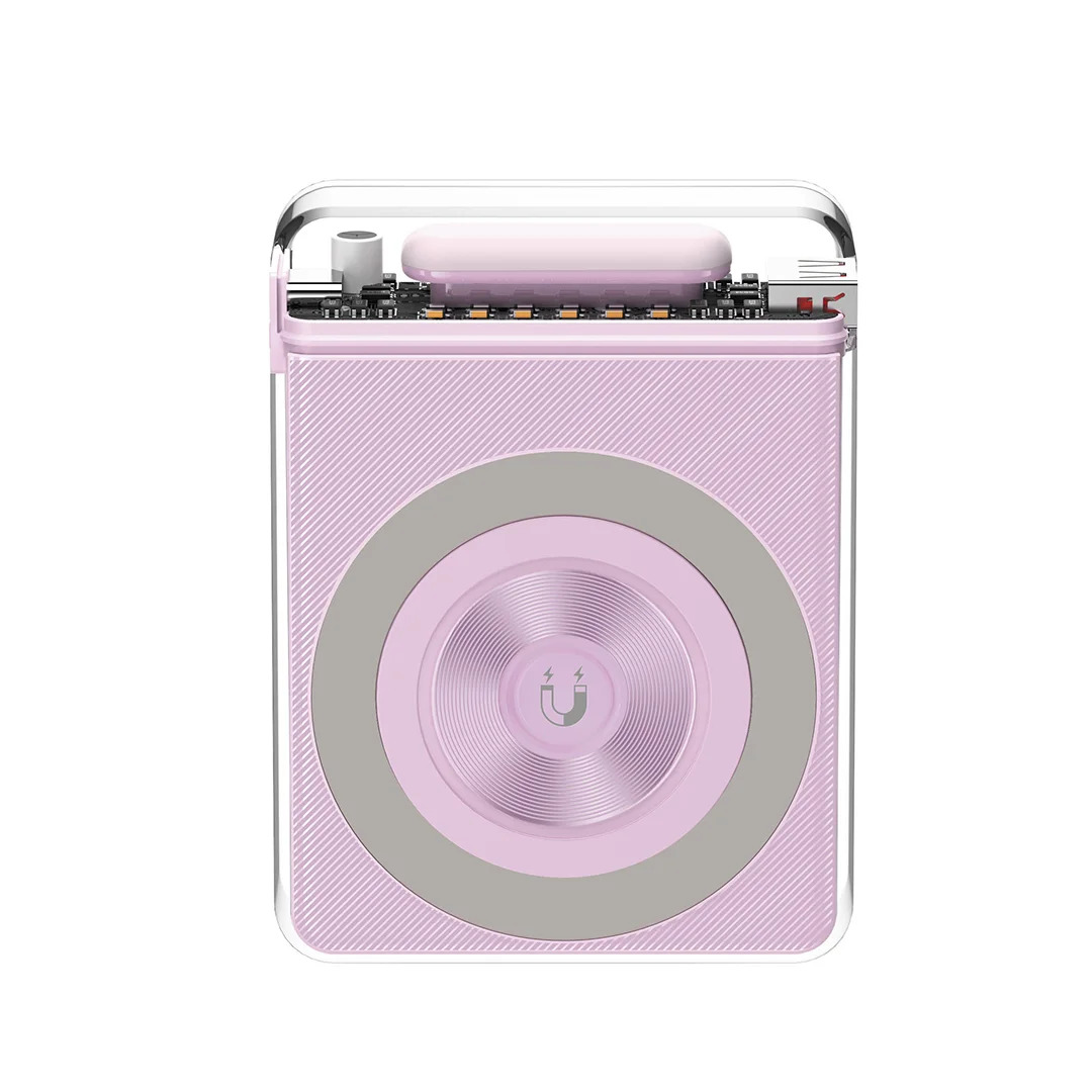 XO PR226 Mini Transparent Light Display Magnetic Absorption Fast Charging 10000mAh (Purple) XO PR226 Mini Transparent Light Display Magnetic Absorption Fast Charging 10000mAh (Purple)