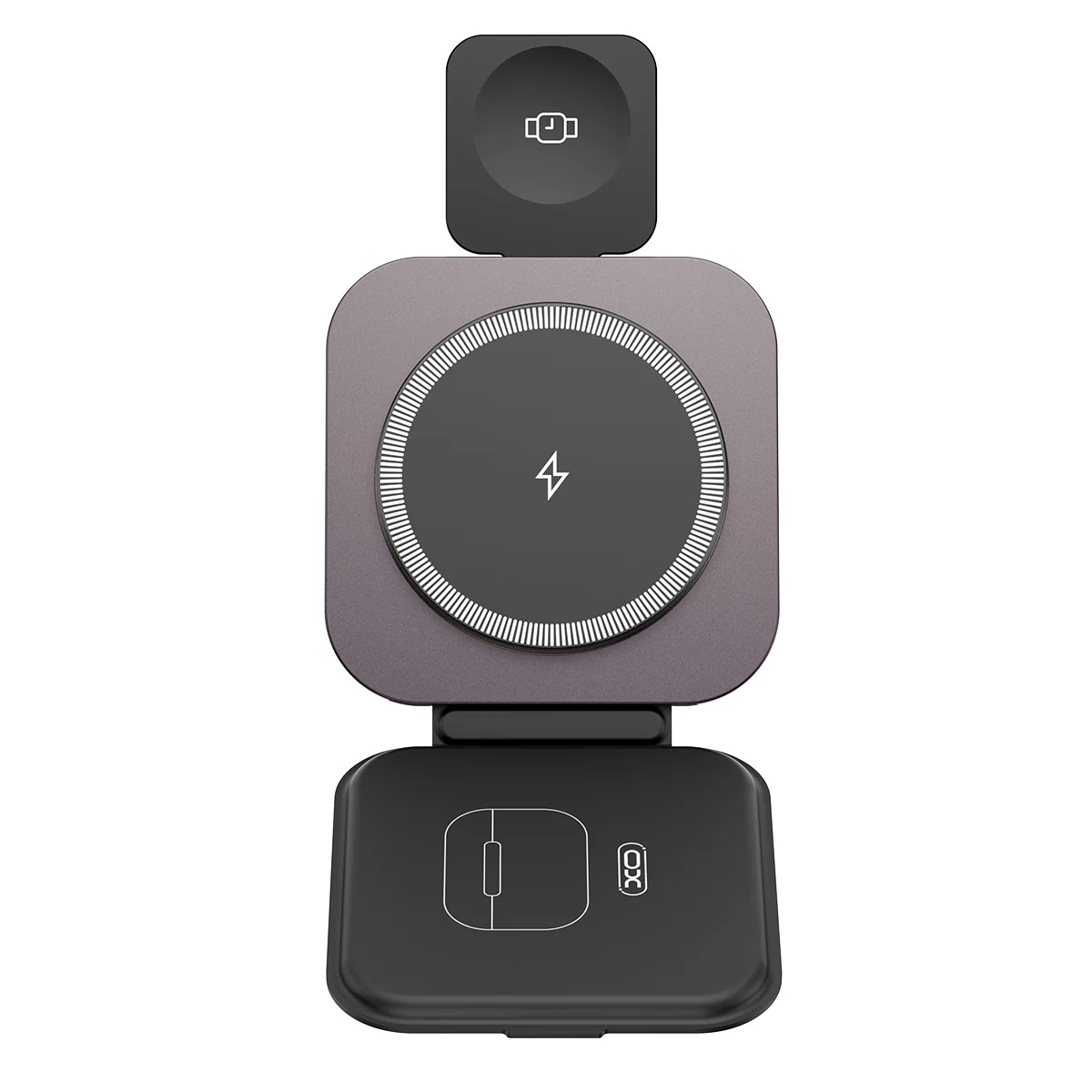 XO CX035 Πτυσσόμενος 3-σε-1 Μαγνητικός Ασύρματος Φορτιστής XO CX035 Πτυσσόμενος 3-σε-1 Μαγνητικός Ασύρματος Φορτιστής