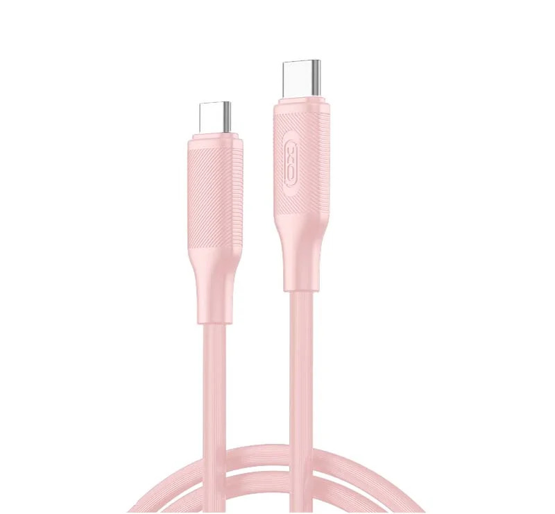 XO NB-Q265B PD 60W Type-C σε Type-C Μινιμαλιστικό Καλώδιο (Ροζ) XO NB-Q265B PD 60W Type-C σε Type-C Μινιμαλιστικό Καλώδιο (Ροζ)