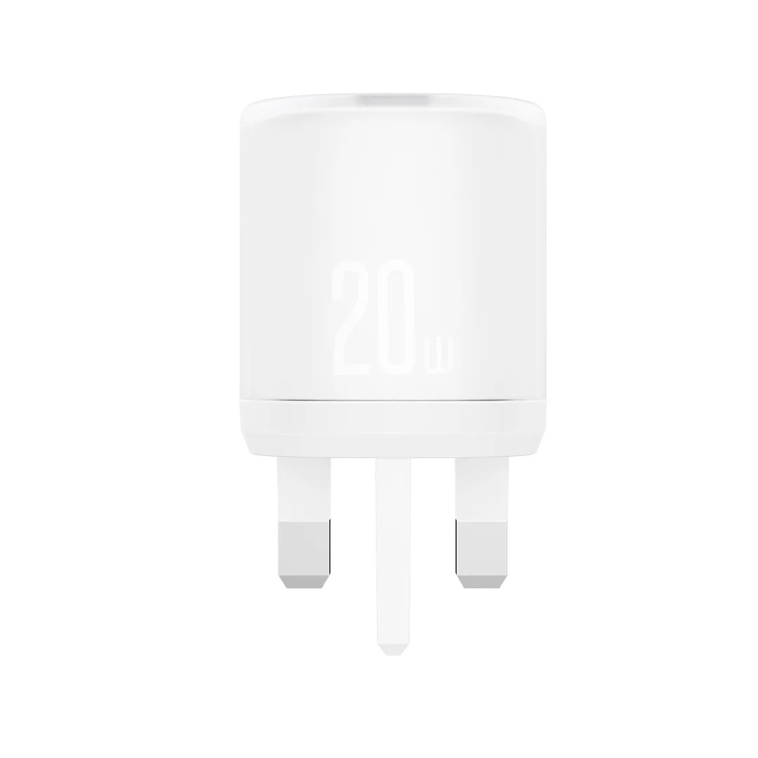 XO L144(UK) PD20W 1USB-A+1USB-C Γρήγορος Φορτιστής Λευκό