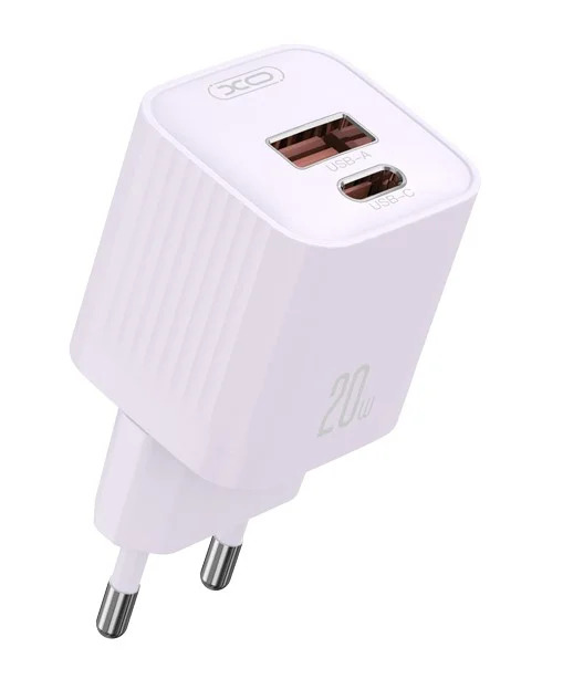 XO L147 (EU) Φορτιστής PD 1USB-A+1USB-C Μωβ