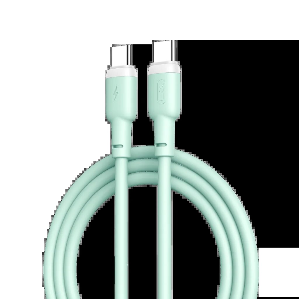 XO NB208B Καλώδιο Φόρτισης TypeC Σε TypeC 60W 1m Πράσινο XO NB208B Καλώδιο Φόρτισης TypeC Σε TypeC 60W 1m Πράσινο