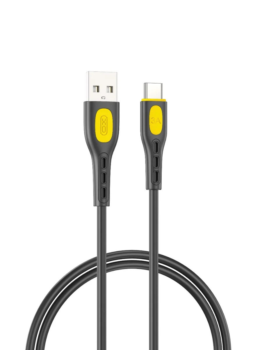 XO NB280 Καλώδιο δεδομένων Type-C 1M 3A Μαύρο XO NB280 Καλώδιο δεδομένων Type-C 1M 3A Μαύρο