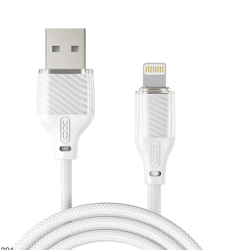XO NB291 Καλώδιο Φόρτισης & Μεταφοράς Δεδομένων Lightning Braided 6A Λευκό XO NB291 Καλώδιο Φόρτισης & Μεταφοράς Δεδομένων Lightning Braided 6A Λευκό