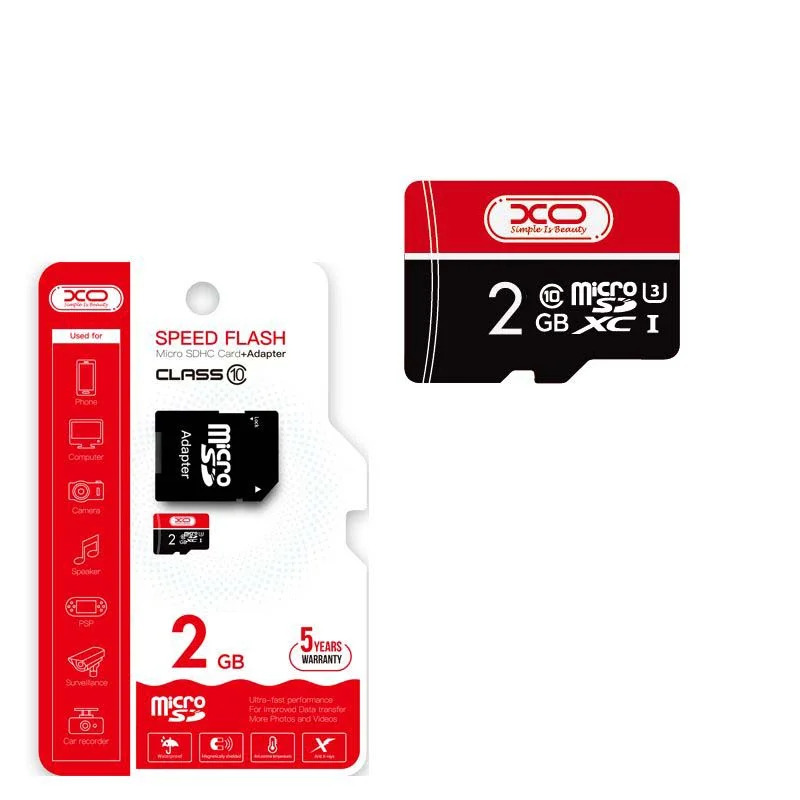 XO Κάρτα Μνήμης 2GB CL10 Micro SD XO Κάρτα Μνήμης 2GB CL10 Micro SD