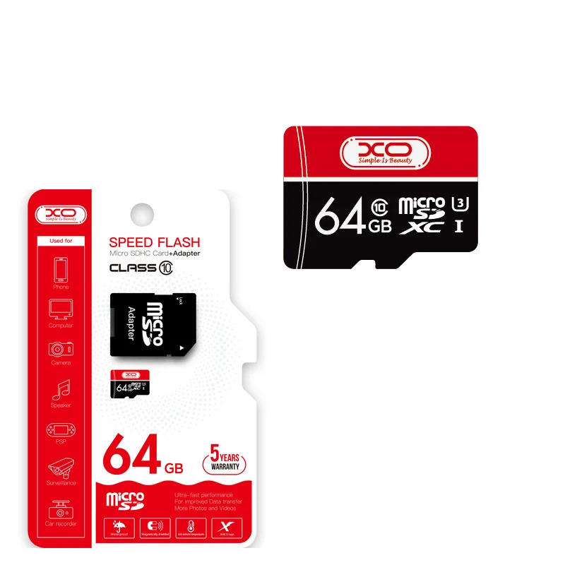 XO Κάρτα Μνήμης 64GB CL10 Micro SD XO Κάρτα Μνήμης 64GB CL10 Micro SD