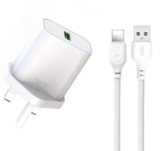 XO L103 (UK) QC3.0 18W Φορτιστής με Καλώδιο Lightning (NB103) XO L103 (UK) QC3.0 18W Φορτιστής με Καλώδιο Lightning (NB103)