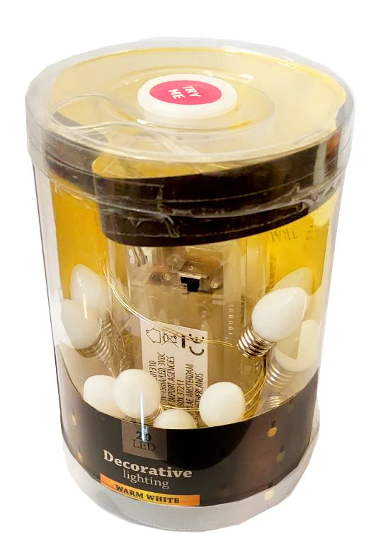 Entac Χριστουγεννιάτικα με 20 Λευκά Μπαλάκια Θερμό 2μ (2xAA Δεν περιλαμβ.) Entac Χριστουγεννιάτικα με 20 Λευκά Μπαλάκια Θερμό 2μ (2xAA Δεν περιλαμβ.)