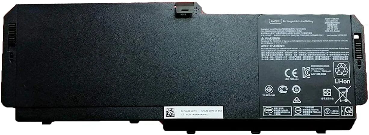 BATTERY 95.9Wh FOR NB HP ZBOOK 17 G5 MOBILE WORKSTATION 11.55V 7965 Ah BATTERY 95.9Wh FOR NB HP ZBOOK 17 G5 MOBILE WORKSTATION 11.55V 7965 Ah