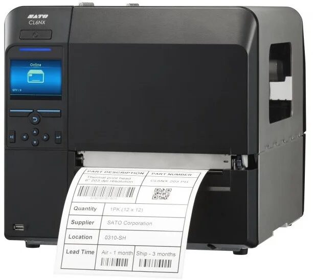 PRINTER Barcode Sato CL6NX Plus 305dpi 254mm USB/Serial/Parallel/Ethernet PRINTER Barcode Sato CL6NX Plus 305dpi 254mm USB/Serial/Parallel/Ethernet