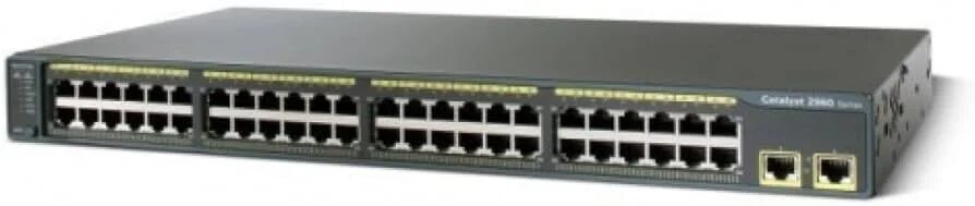 SWITCH CISCO WS-C2960-48TT-L 48-Ports 10/100 Two 10/100/1000TX uplinks w/ Rkmnts SWITCH CISCO WS-C2960-48TT-L 48-Ports 10/100 Two 10/100/1000TX uplinks w/ Rkmnts