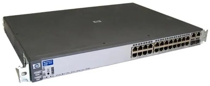 SWITCH HP ProCurve 2626 Stackable Ethernet 24-Ports 10/100 (2) 1G SFP without/ Rkmnts SWITCH HP ProCurve 2626 Stackable Ethernet 24-Ports 10/100 (2) 1G SFP without/ Rkmnts