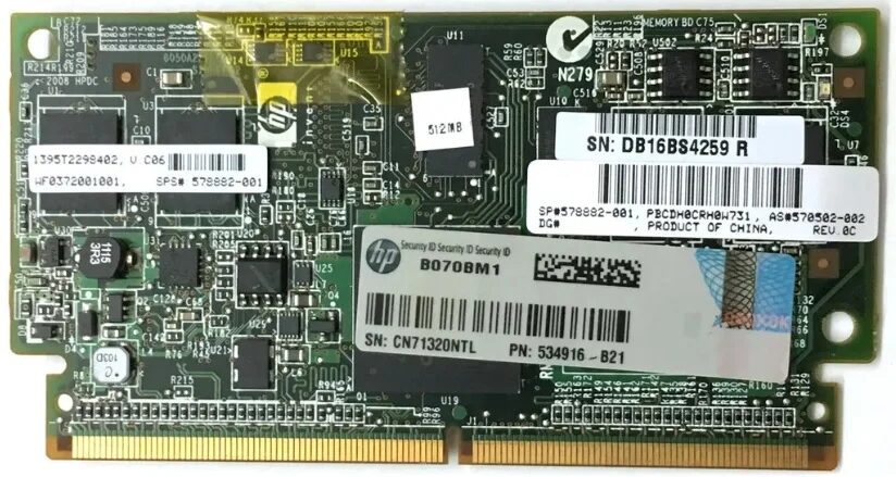 HP MEMORY MODULE 512MB FBWC HP MEMORY MODULE 512MB FBWC