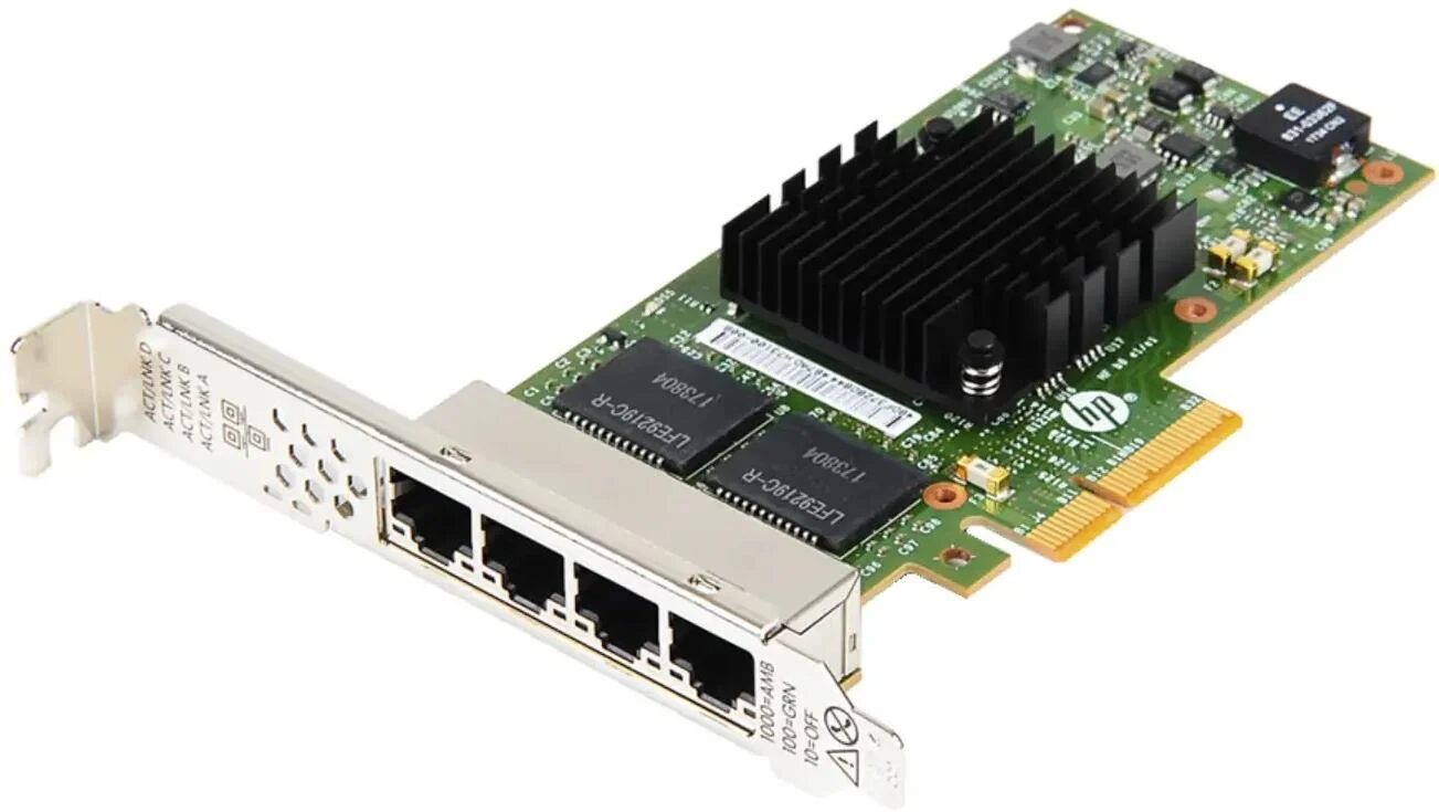 NIC HP 366T 4-ports 1GB PCI-E x4 F.P. NIC HP 366T 4-ports 1GB PCI-E x4 F.P.