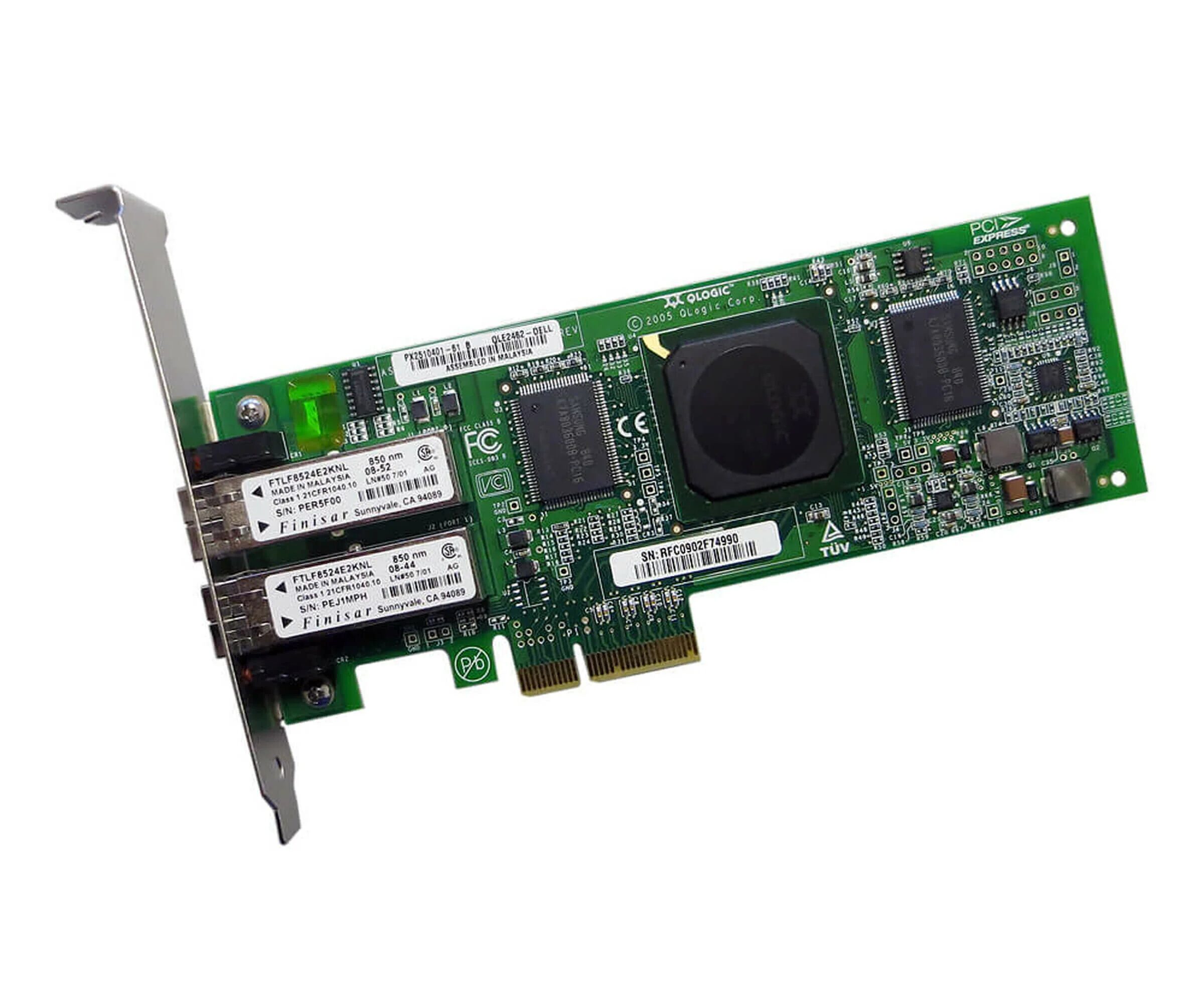 NIC DELL QLOGIC QLE2462 2-ports 4GB PCI-E x4 F.P. FIBRE CHANNEL NIC DELL QLOGIC QLE2462 2-ports 4GB PCI-E x4 F.P. FIBRE CHANNEL