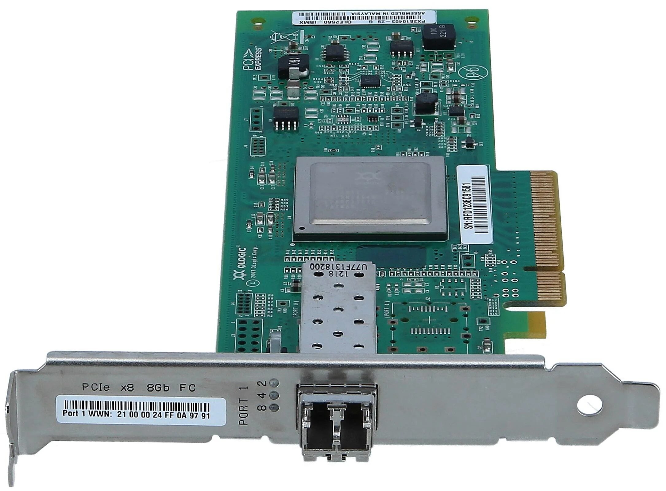 NIC IBM QLOGIC 1-port 8GB PCI-E F.P. FC HBA NIC IBM QLOGIC 1-port 8GB PCI-E F.P. FC HBA
