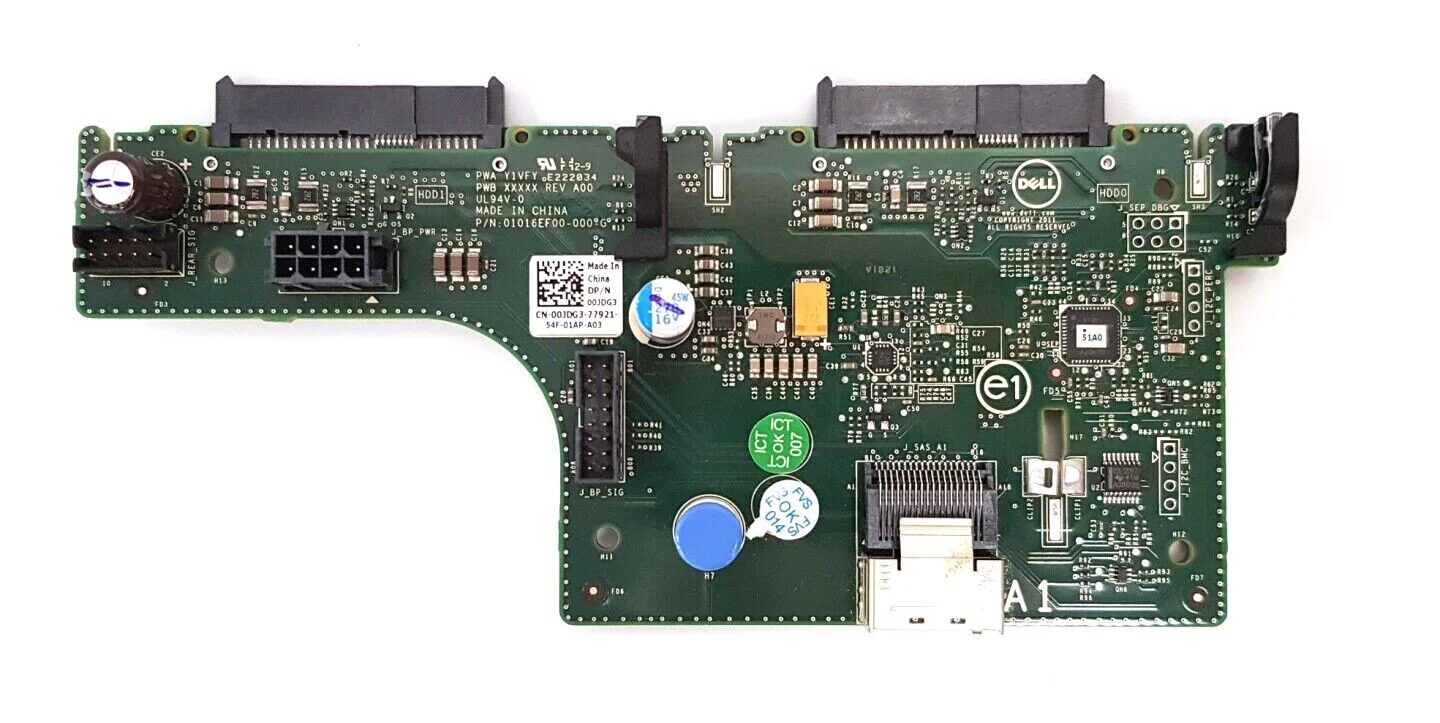 DELL REAR HARD DRIVE BACKPLANE 2x2.5" FOR SERVER DELL POWEREDGE R720xd DELL REAR HARD DRIVE BACKPLANE 2x2.5" FOR SERVER DELL POWEREDGE R720xd