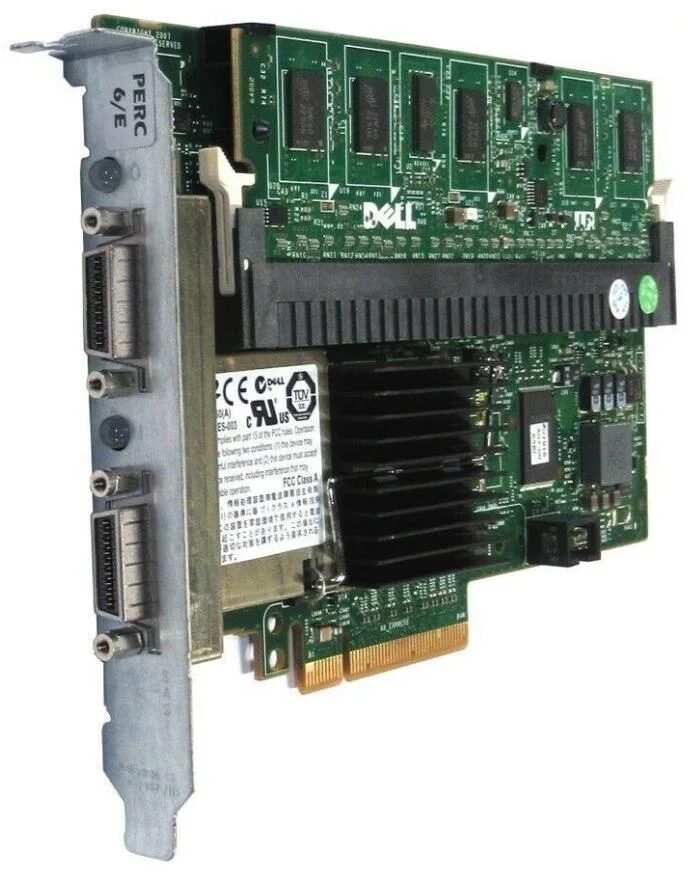 Dell 0J155F Perc 6/E SaS Controller PCI-E Dell 0J155F Perc 6/E SaS Controller PCI-E