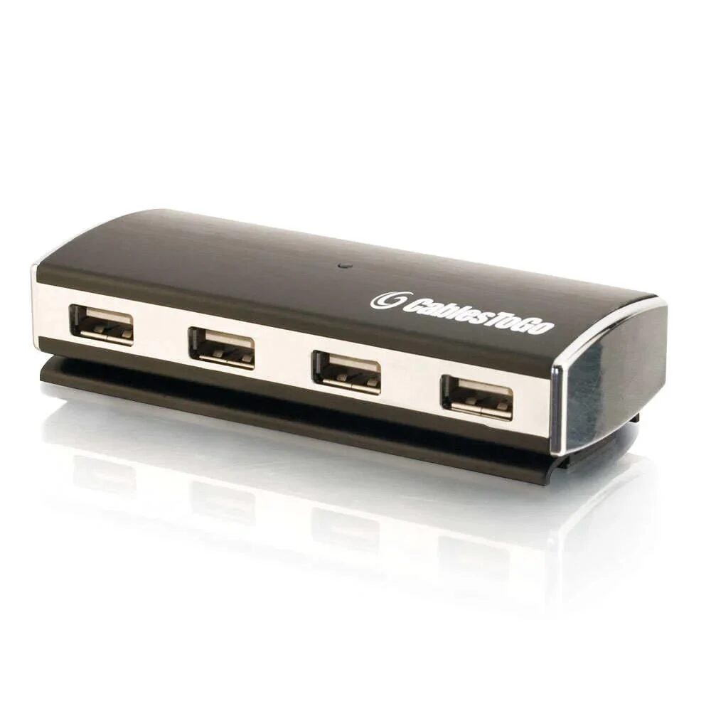 C2G 4-PORT USB 2.0 ALUMINIUM USB HUB /w PSU C2G 4-PORT USB 2.0 ALUMINIUM USB HUB /w PSU