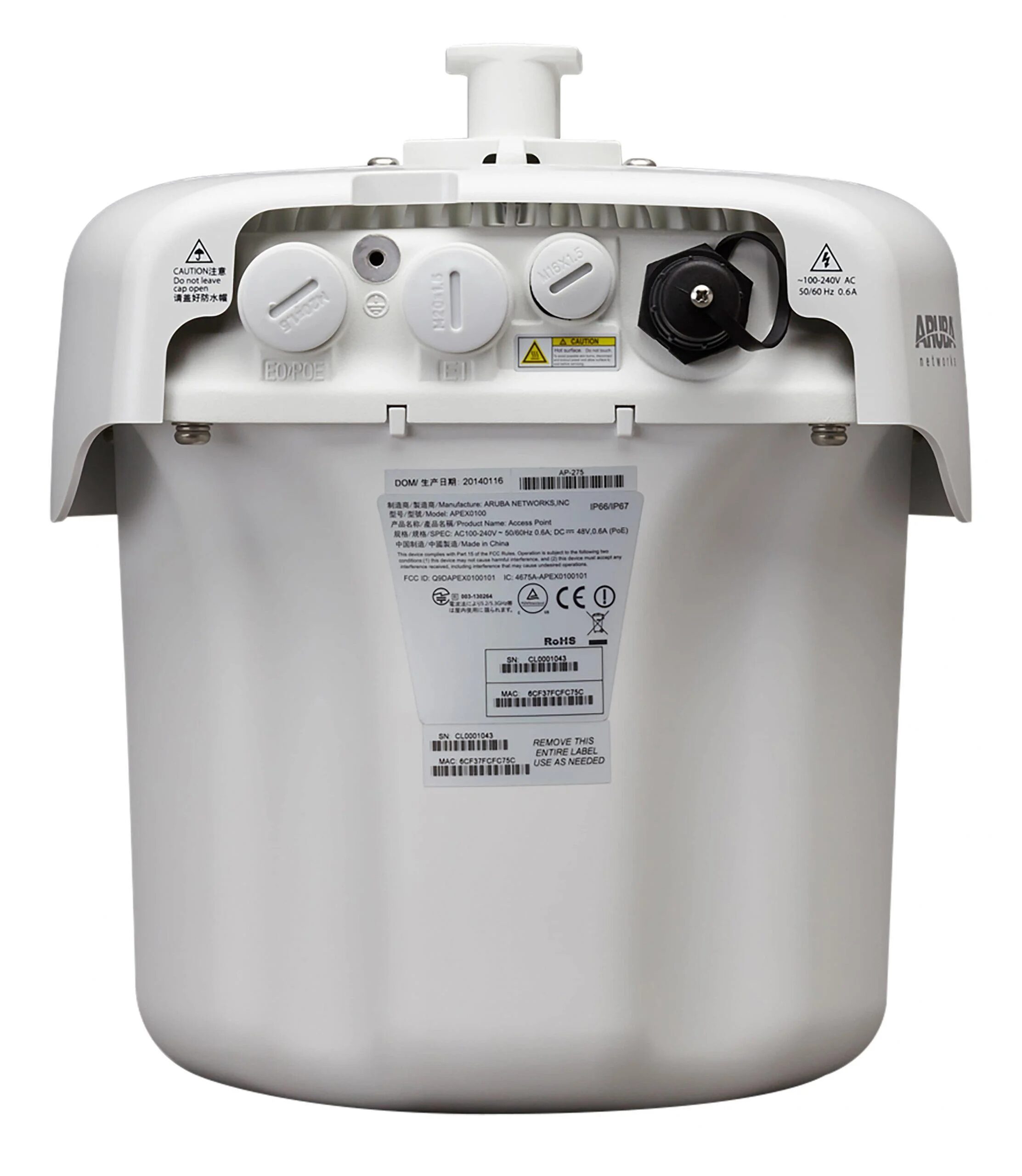 AP ARUBA AP-275 802.11ac No Bracket Extending Gigabit Wi-Fi to outdoor enterprise environments AP ARUBA AP-275 802.11ac No Bracket Extending Gigabit Wi-Fi to outdoor enterprise environments