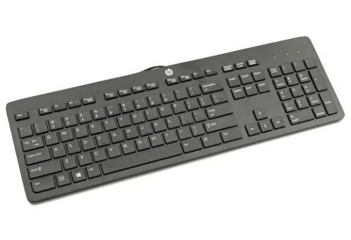 HP Business Slim Keyboard Wired USB Black English UK NOB HP Business Slim Keyboard Wired USB Black English UK NOB