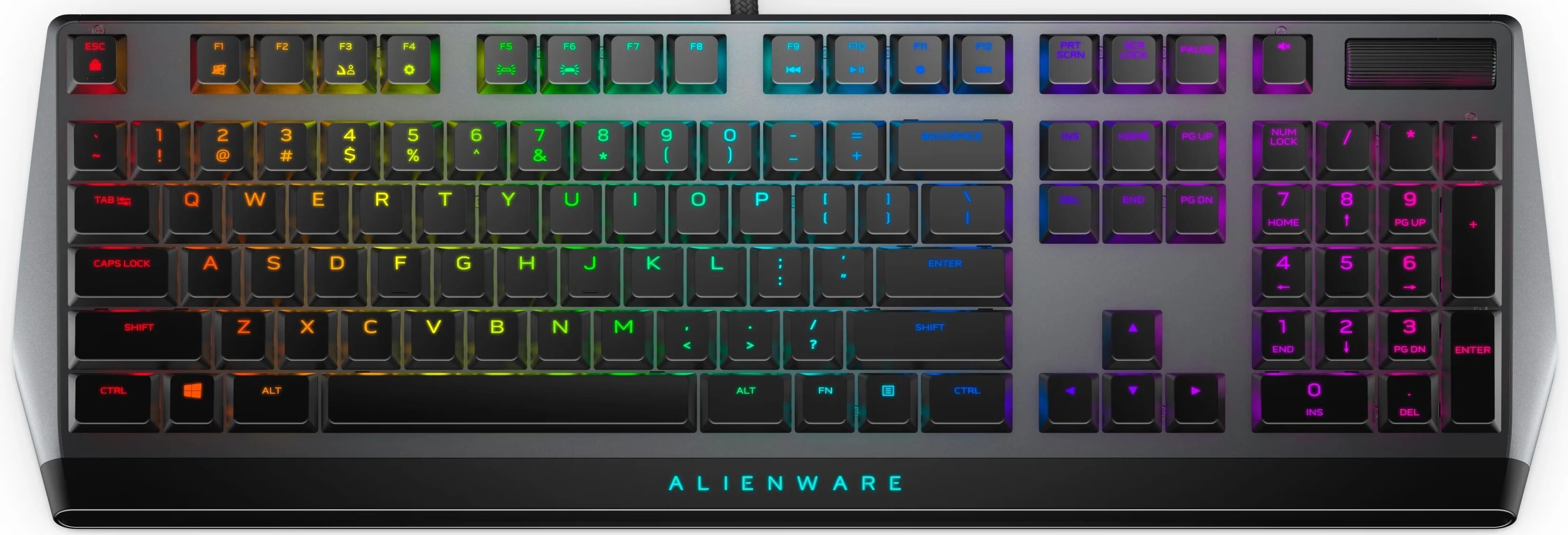 Dell Alienware AW510K MX Cherry Low Profile RGB Mechanical Gaming Keyboard Wired USB Black English US DARK SIDE OF THE MOON NOB Dell Alienware AW510K MX Cherry Low Profile RGB Mechanical Gaming Keyboard Wired USB Black English US DARK SIDE OF THE MOON NOB