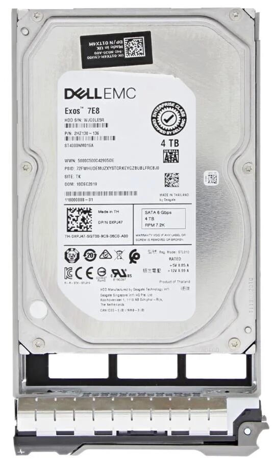 HDD DELL 4TB SATA 6G 3.5" 7.2K EMC ENTERPRISE HDD DELL 4TB SATA 6G 3.5" 7.2K EMC ENTERPRISE