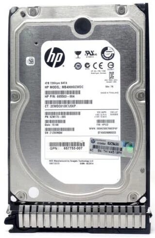 HDD HP 4TB SATA 6G 3.5" 7.2K HDD HP 4TB SATA 6G 3.5" 7.2K