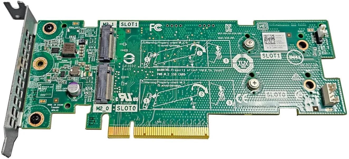 DELL STORAGE ADAPTER BOSS 2x M.2 PCI-E x8 L.P. DELL STORAGE ADAPTER BOSS 2x M.2 PCI-E x8 L.P.